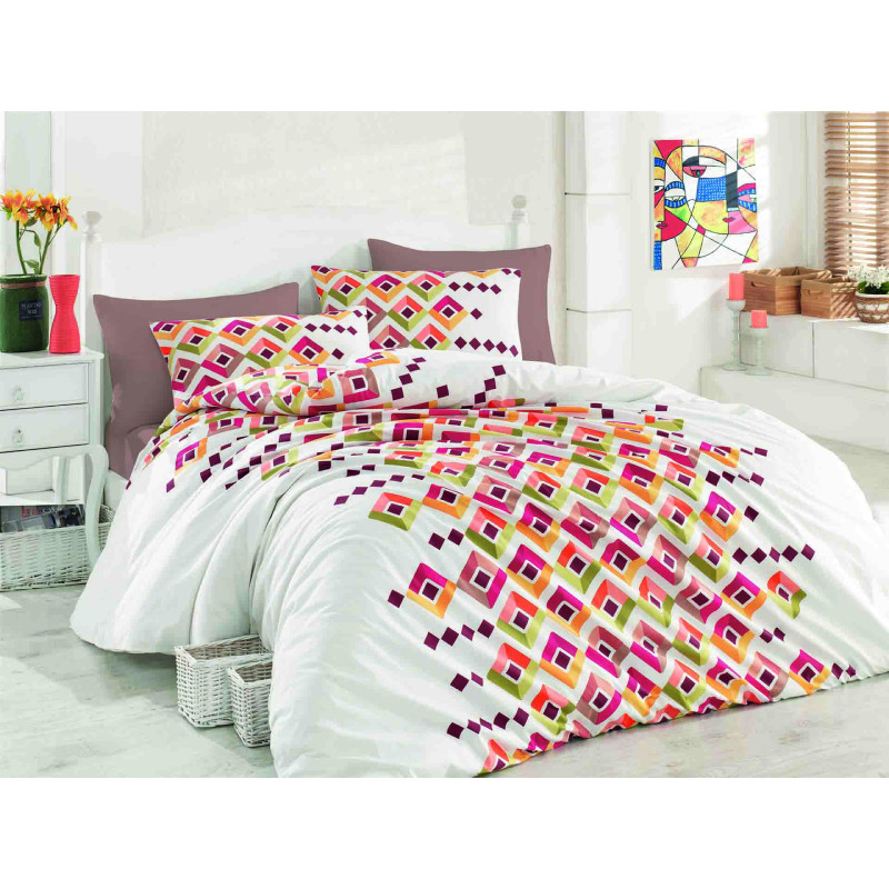 Комплект постельного белья Majoli Serried Red