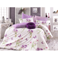 Постельное белье Majoli ранфорс Natalie v3 Лила 200x220
