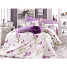 Постельное белье Majoli ранфорс Natalie v3 Лила 200x220
