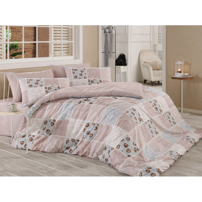 Постельное белье Majoli ранфорс Square v3 200x220
