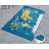 Коврик в детскую комнату Chilai Home Карта Мира MAVI 100*160

