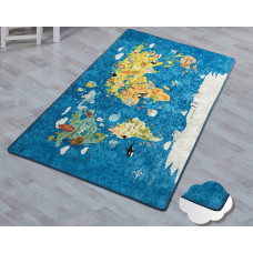 Коврик в детскую комнату Chilai Home Карта Мира MAVI 100*160
