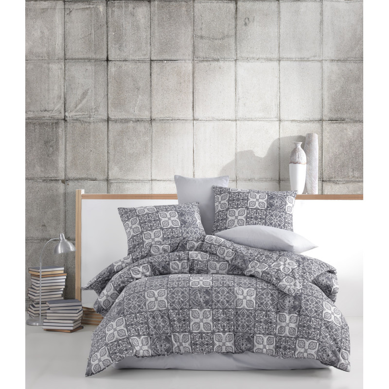 Постельный комплект Majoli Ceramica v1 Grey 200x220
