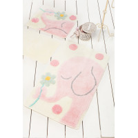 Ванный коврик Chilai Home Buyuk Fil Pink

