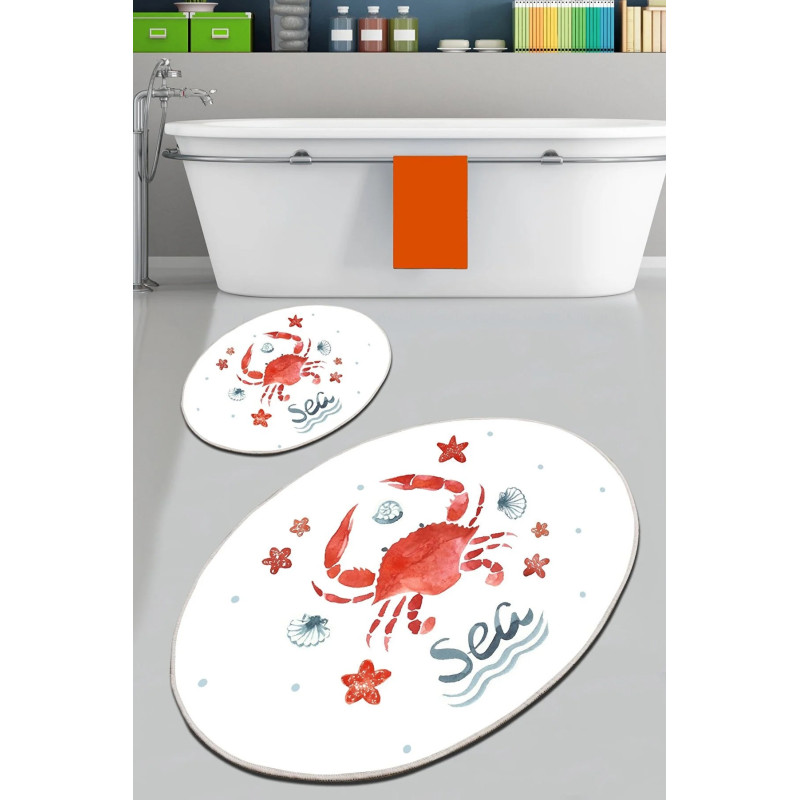 Коврик для ванной комнаты Chilai Home CRAB 60*100+50*60 (или Набор ковриков для ванной Chilai Home CRAB 60*100+50*60)
