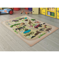 Коврик в детскую комнату Confetti Wild Life Bej 100x150