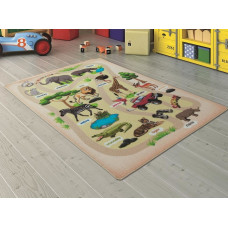 Коврик в детскую комнату Confetti Wild Life Беж 100x150
