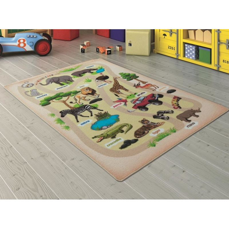 Коврик в детскую комнату Confetti Wild Life Беж 100x150
