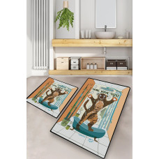 Набор ковриков для ванной комнаты Chilai Home Tame your tiger 60*100+50*60
