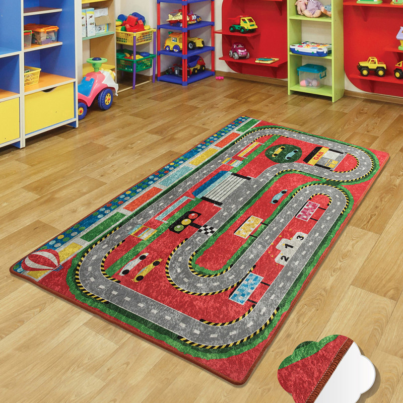 Коврик в детскую Chilai Home STATION KIRMIZI 100*160
