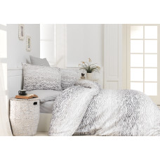 Комплект постельного белья Majoli Gravur v4 Kahve  200x220