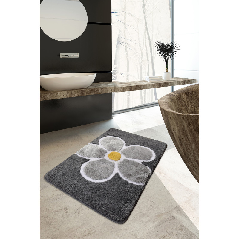 Коврик для ванной Chilai Home Flower Gri 60x100
