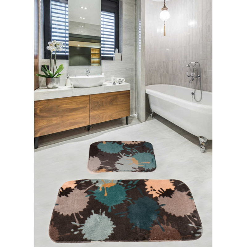 Набор ковриков для ванной комнаты Diva Damla Blue 60*100+50*60
