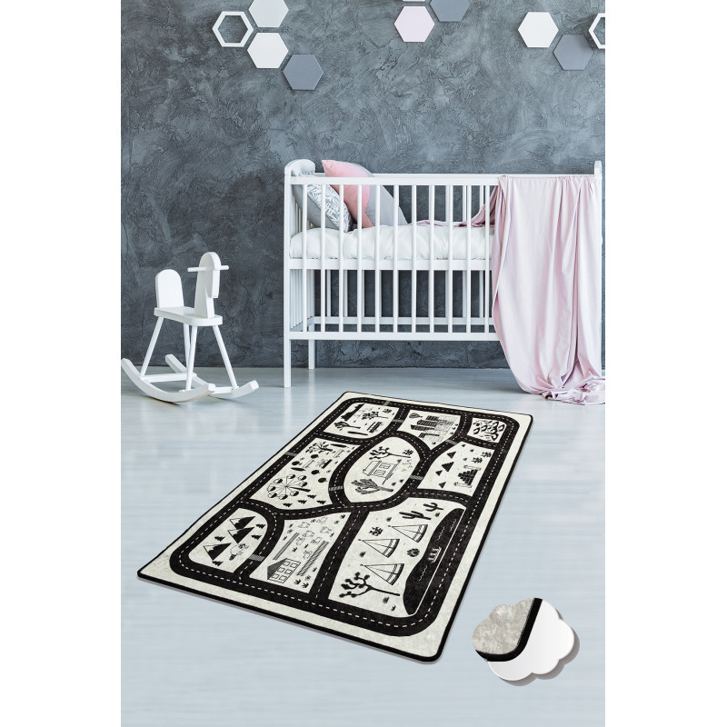 Коврик в детскую комнату Chilai Home ЧЕРНЫЙ ГОРОД 100*160
