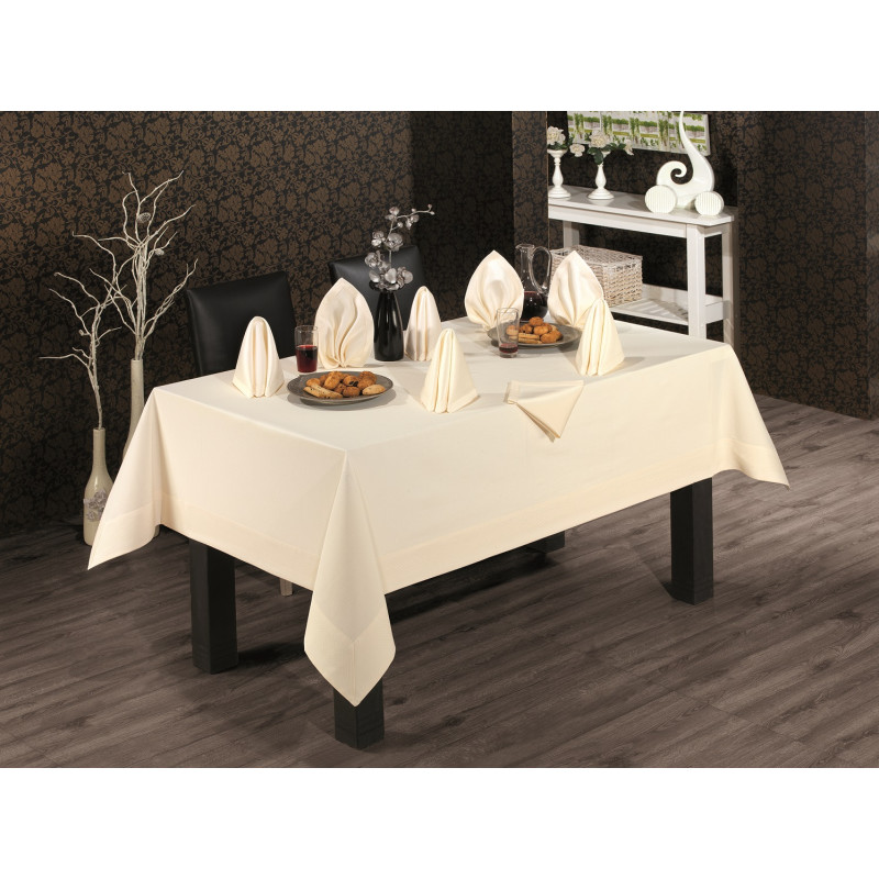 Скатерть Tabe Honey Collection Кремовая
