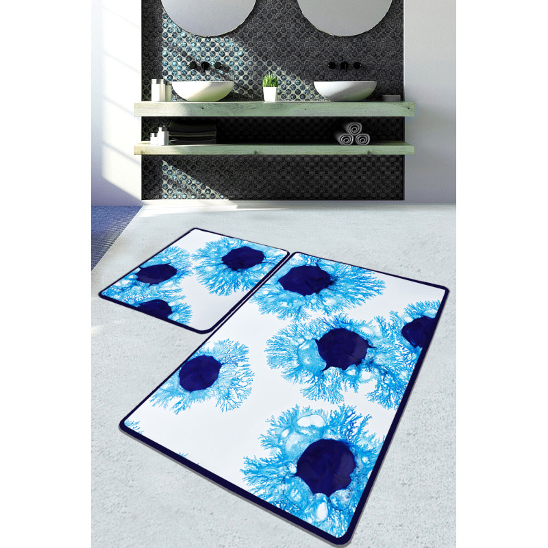 Набор ковриков для ванной Chilai Home UNRAVEL BANYO HALISI DJT 60x100+50x60
