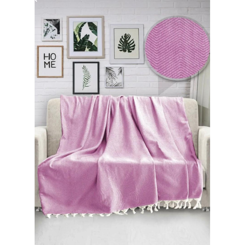 Плед Diva Waves Pink 168x230
