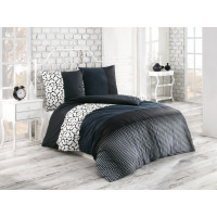 Комплект постельного белья Majoli Cinetic v1 Grey 200x220