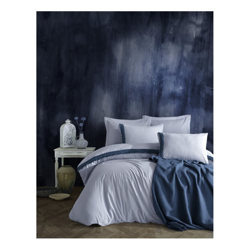 Пике Cotton box Nature Indigo 200x220