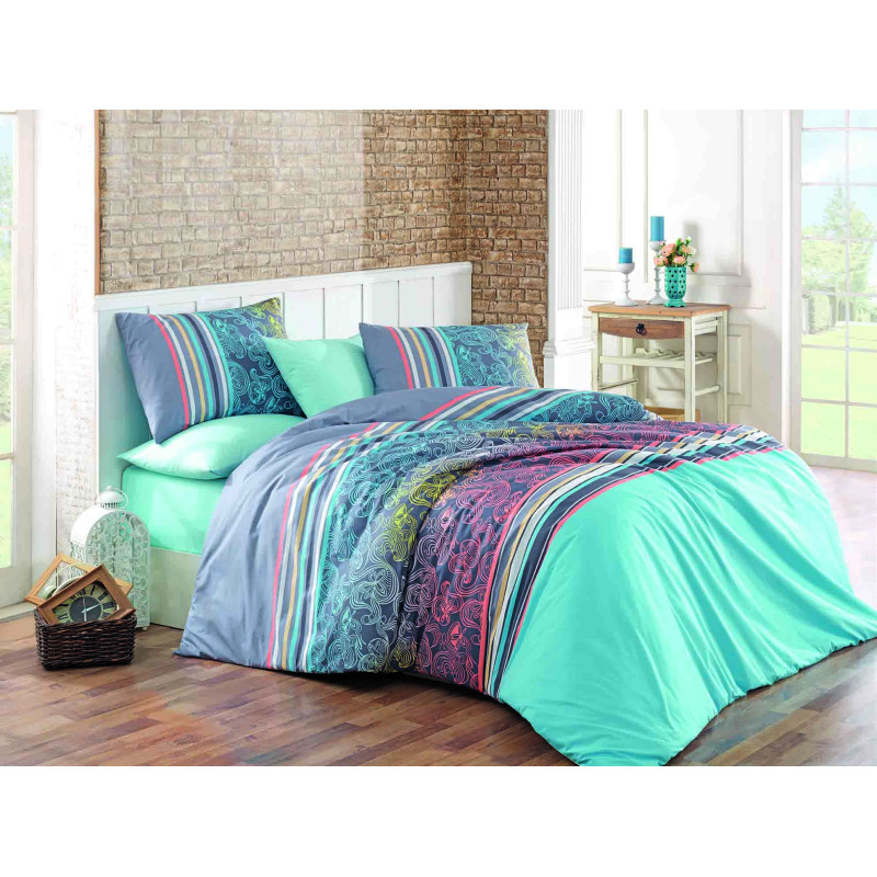 Комплект постельного белья Majoli Rasti Turkuaz