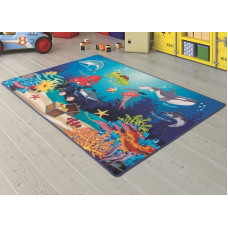 Коврик в детскую комнату Confetti Океанариум Мави 100x150
