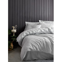 Комплект постельного белья Cotton Box Jakarli Leaf Buz Mavi 200x220
