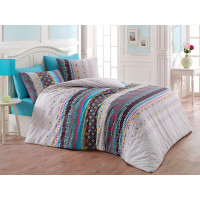 Постельное белье Majoli Melanie v3 Бирюза 200x220
