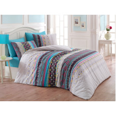 Постельное белье Majoli Melanie v3 Бирюза 200x220
