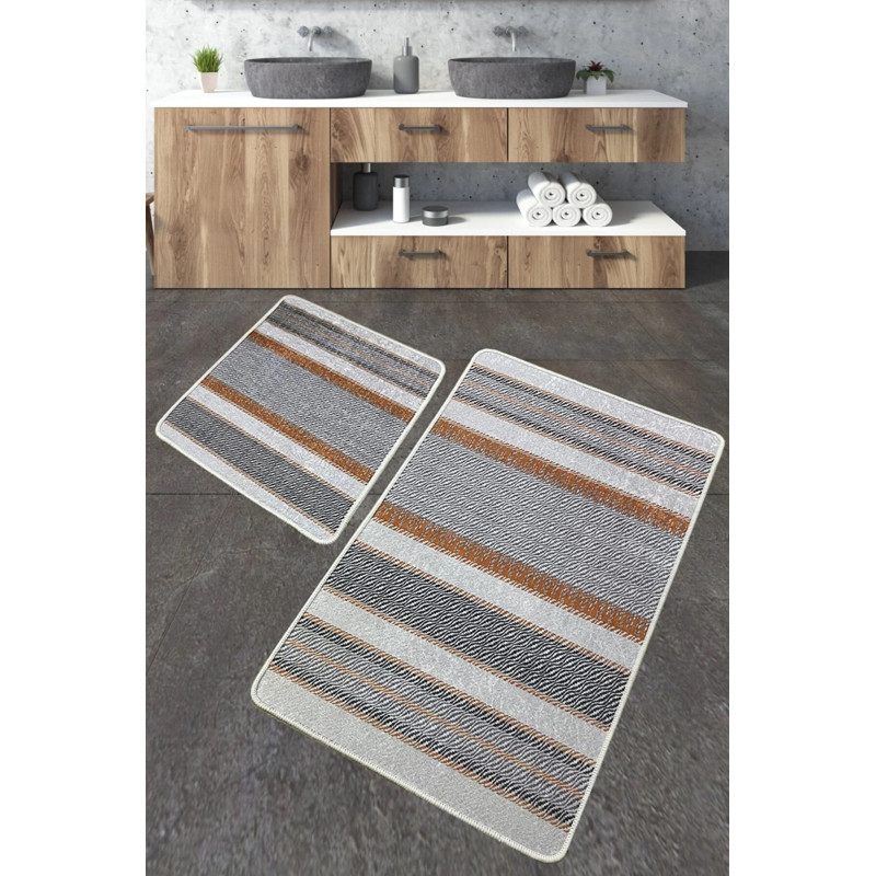 Набор ковриков для ванной комнаты Chilai Home BENVER 60*100+50*60
