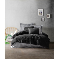 Комплект постельного белья Cotton Box Plain Синий Серый
