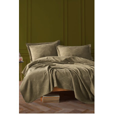 Покрывало Diva Сатин Темно-зеленое 220x240
