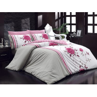 Постельное белье Majoli ранфорс Velera v2 Pembe 200x220
