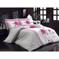 Постельное белье Majoli ранфорс Velera v2 Pembe 200x220
