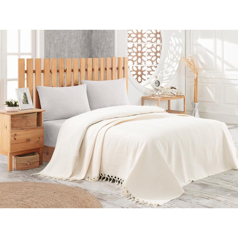 Покрывало Diva Cotton Vanilla 220x240
