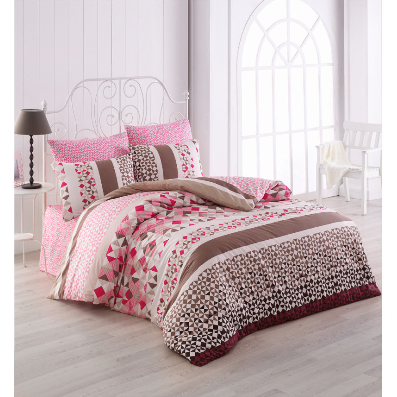 Постельное белье Majoli Laviva v2 Pembe 200x220
