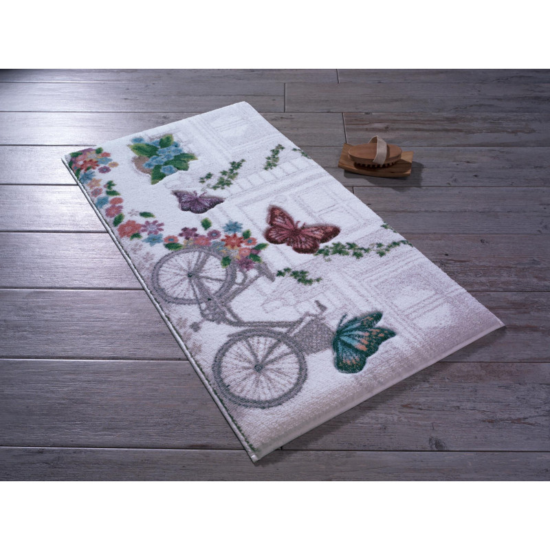 Коврик для ванной Confetti Flower Basket Белый 57*100
