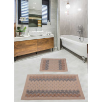 Набор ковриков для ванной комнаты Diva Kareli Blue 60*100+50*60
