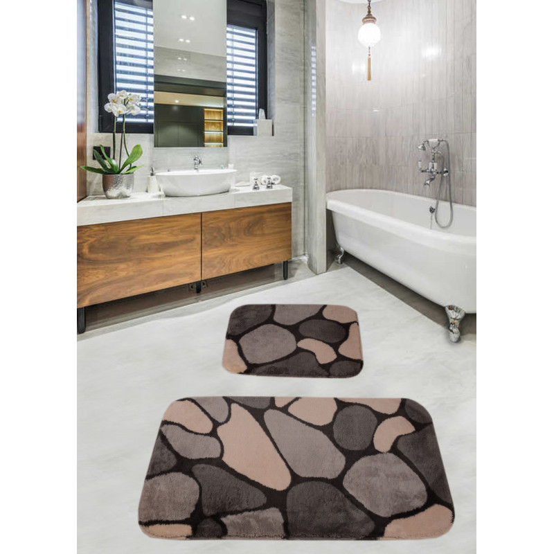 Набор ковриков для ванной комнаты Diva Stone Grey 60*100+50*60
