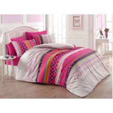 Постельное белье Majoli Melanie v1 Фуксия 200x220
