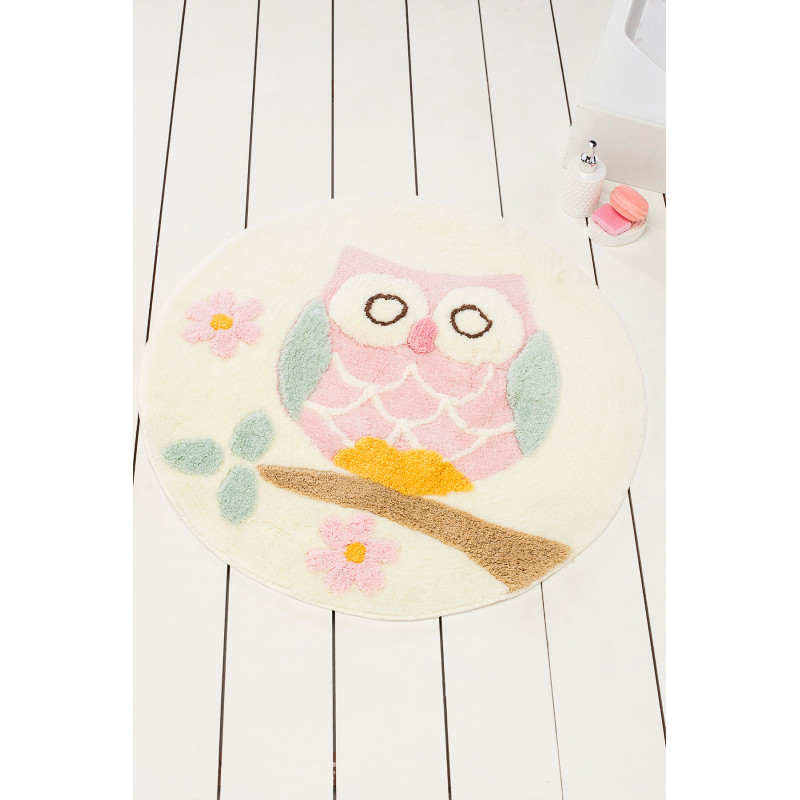 Коврик для ванной Chilai Home Сова Экрю
