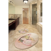Набор ковриков для ванной Chilai Home VIOLETA OVAL DJT 60x100+50x60
