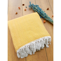 Плед Diva Jade Mustard  205*200