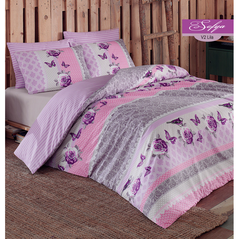 Комплект постельного белья Majoli Софья v2 Лаванда
