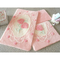 Коврик для ванной Chilai Home Dantel Pink