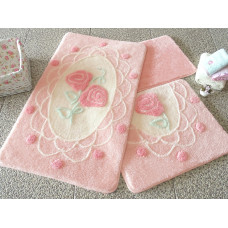 Коврик для ванной Chilai Home Dantel Pink
