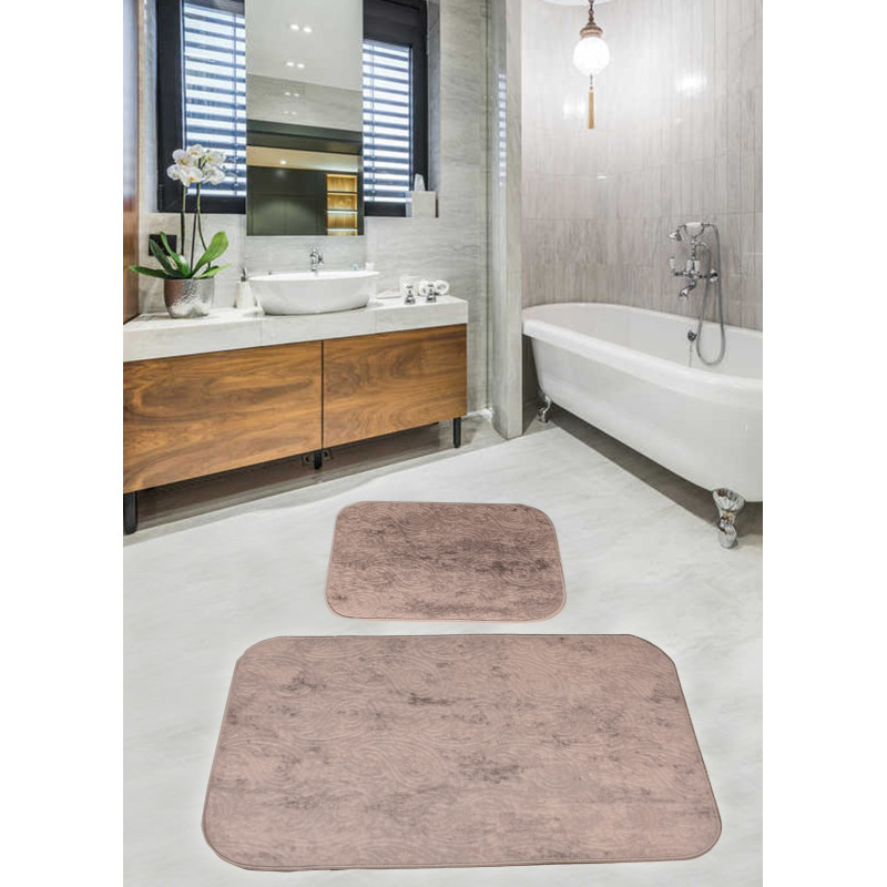 Набор ковриков для ванной комнаты Diva Gold L Grey   60*100+50*60