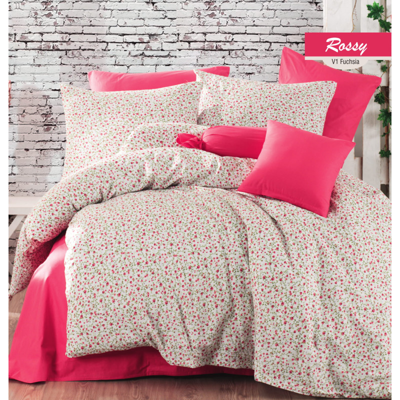 Комплект постельного белья Majoli Rossy v1 Fusya 200x220