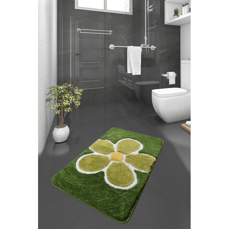 Коврик для ванной Chilai Home Flower Yesil 60x100
