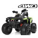 Дитячий квадроцикл MAVERICK LQ 8853: 8 км/год, 180W, 4x4, EVA-колеса, амортизатори - ЧОРНО-ЗЕЛЕНИЙ