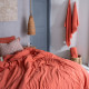 Постільна білизна Buldans - Burumcuk dusky red темно-червоний євро